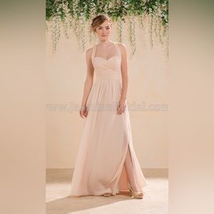 Jasmine Bridesmaid Slit Dress in Hunter